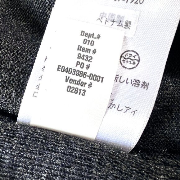 Eddie Bauer Dark Gray open front sleeveless wool cardigan size Small - Picture 6 of 8